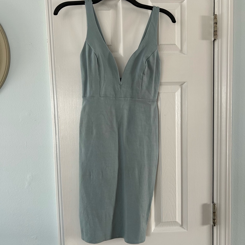 Lulus Blue Sleeveless Bodycon Dress